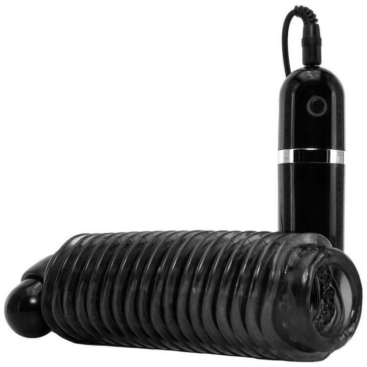 Colt 10 Function Textured Vibrating Stroker in Smoke 5