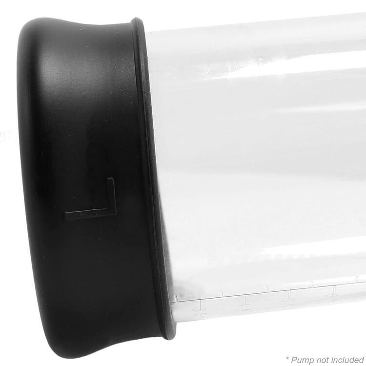 Pumped Large Silicone Pump Sleeve in Black 2