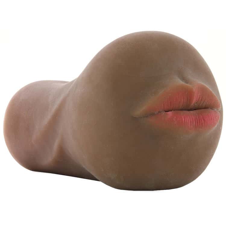 Stroke It Anatomical Mouth Stroker in Brown 1