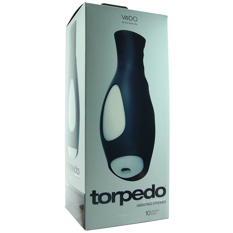Torpedo Rechargeable Vibrating Stroker 3